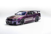 1/18 Motorhelix Nissan Skyline GT-R GTR (R34) Z-Tune (Midnight Purple)