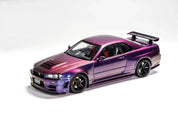 1/18 Motorhelix Nissan Skyline GT-R GTR (R34) Z-Tune (Midnight Purple)