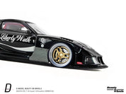 D MODEL BEAUTY ON WHEELS 1:64 MAZDA RX-7 LB-Super Silhouette , Black