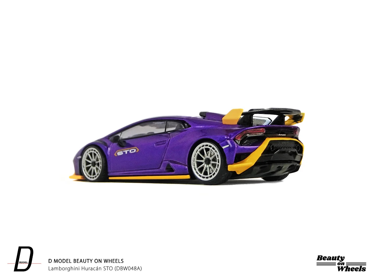 1:64 Lamborghini Huracán STO , Purple D MODEL BEAUTY ON WHEELS