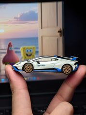 MINI GT: 1/64 Lamborghini Huracán STO Bianco Asopo BL
