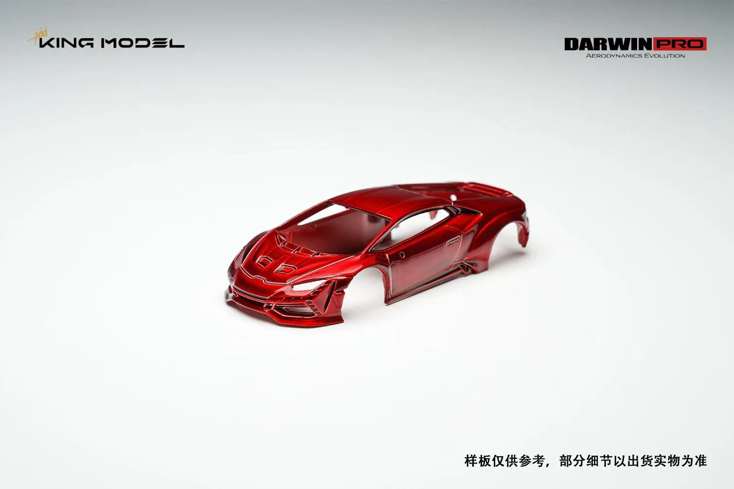 King Model 1:64 Hurricane Huracan DarwinPRO The "Lilith" Lilith WBK Transparent Red