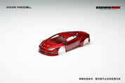 King Model 1:64 Hurricane Huracan DarwinPRO The "Lilith" Lilith WBK Transparent Red