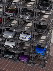 10 Parking spaces parking rack for scale 1/64