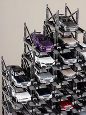 10 Parking spaces parking rack for scale 1/64