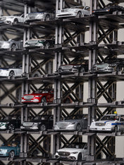10 Parking spaces parking rack for scale 1/64