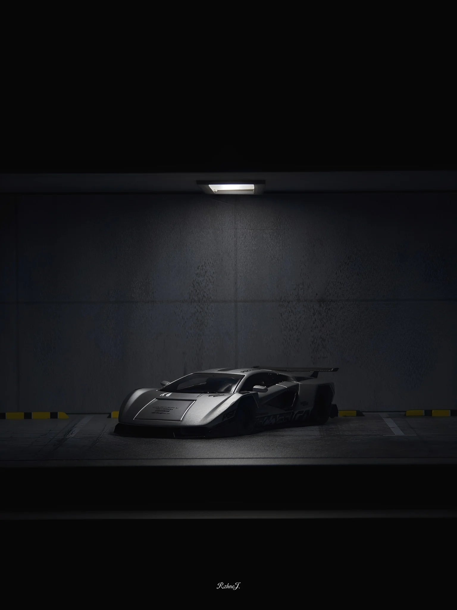 TIME MICRO X PSC DESIGN 1:64 Cyberpunk Countach Singapore Limited Edition
