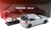 1:18 本田思域TYPE R (EK9) – 纳多灰 – MOTORHELIX