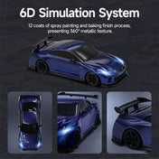 Nissan GTR R35 1/64 4WD Drift Car Remote Control Version - Blue