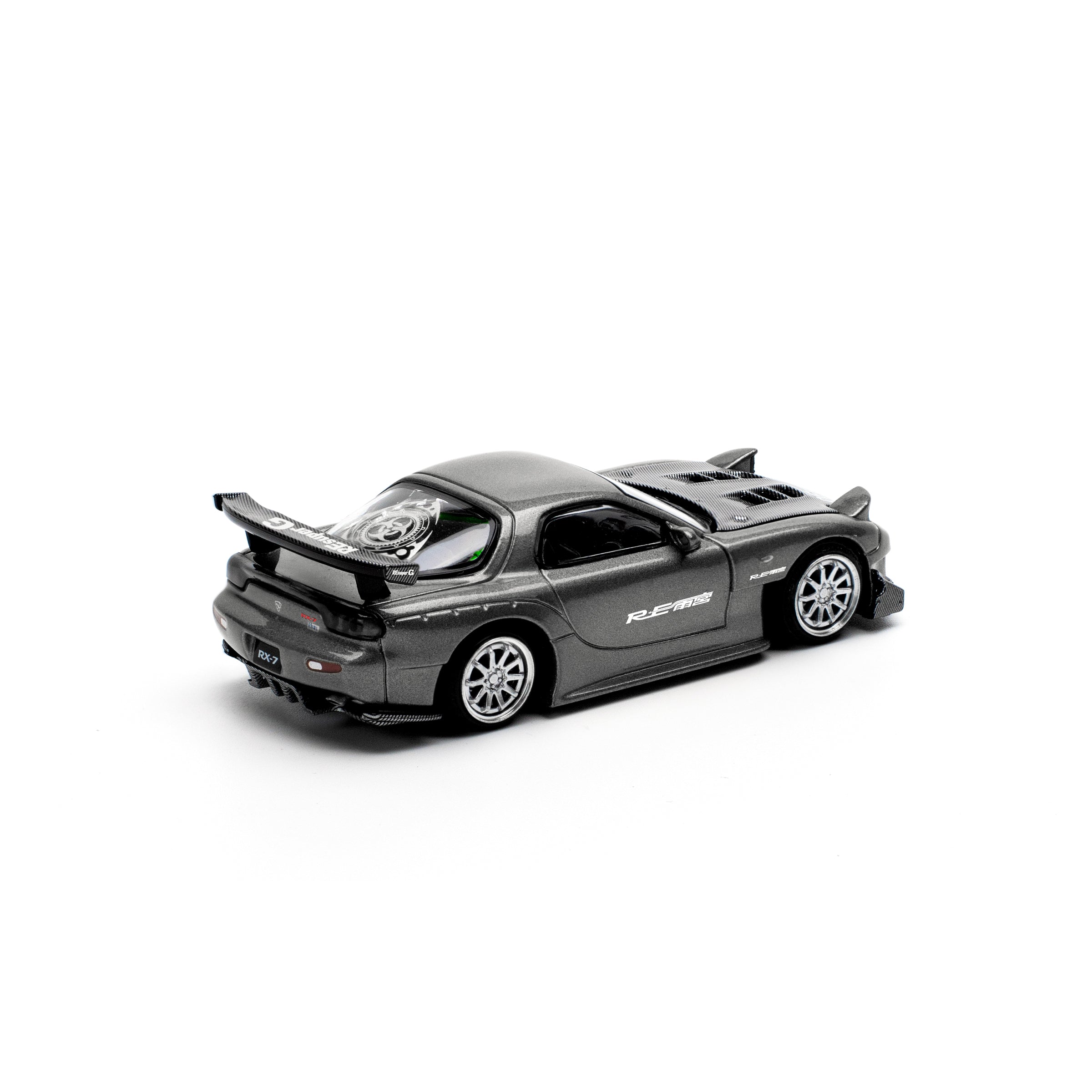 MAZDA RX7 RE-AMEMIYA - GUN METAL - POP RACE