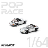 POP RACE 1/64 - SINGER TARGA SILVER CHROME