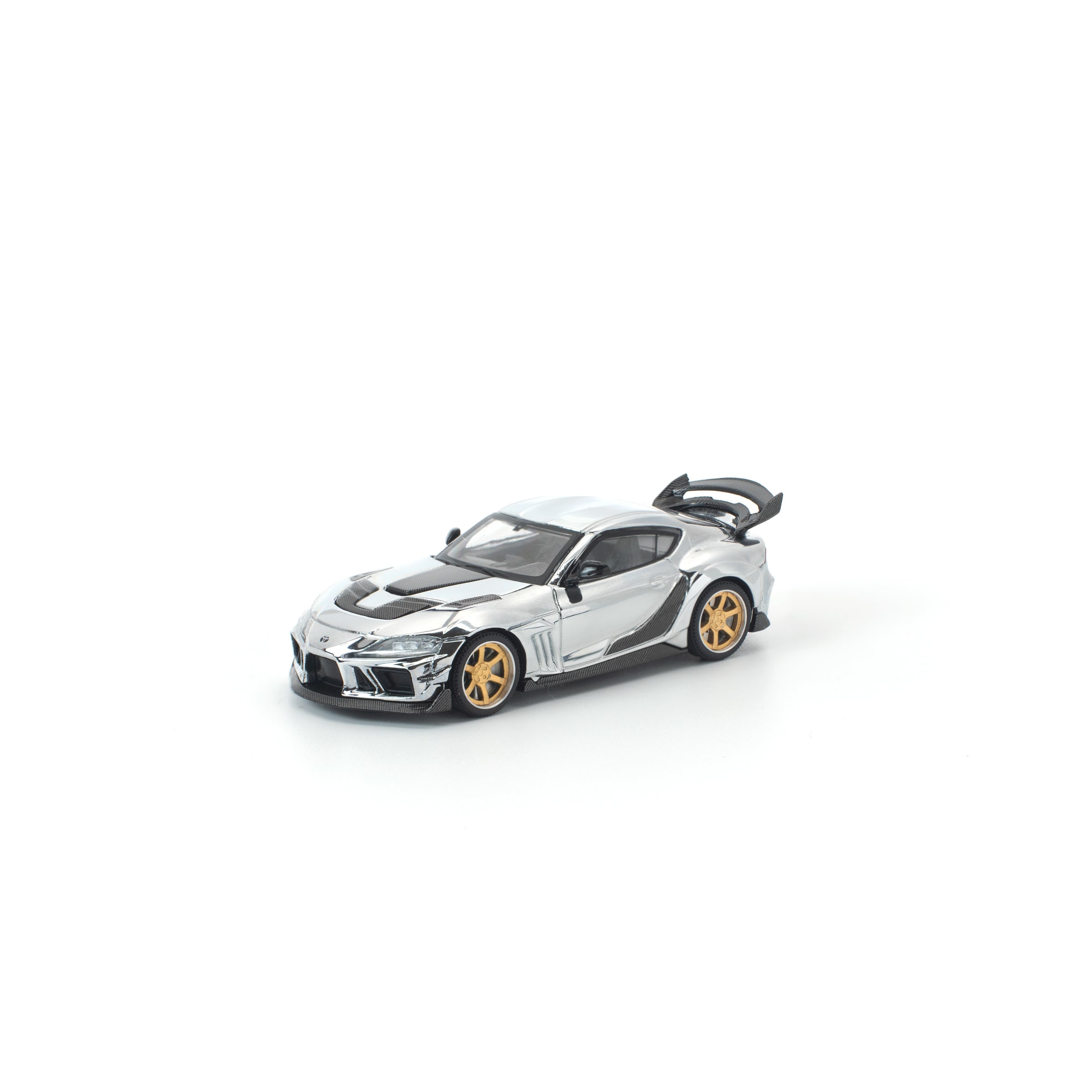 POP RACE 1/64 - DARWIN PRO 66G WBK SUPRA A90 SILVER CHROME - PR640492