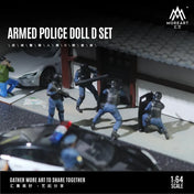 MOREART 1:64 ARMED POLICE DOLL C SET RESIN MODEL (Copy)