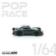 POP RACE 1:64 SINGER DLS TURBO (ROAD) – GREEN - PRE ORDER