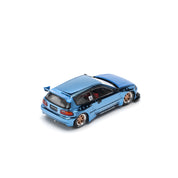 POP Race 1:64 PANDEM CIVIC EG6 - BLUE CHROME