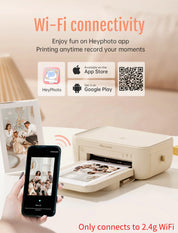 Hanin CP4100 Wi-Fi Wireless Instant Photo Printer 4x6 + 1 Package of Paper
