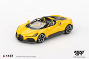 MINIGT - MINI GT: 1/64 Bugatti W16 Mistral Yellow LHD