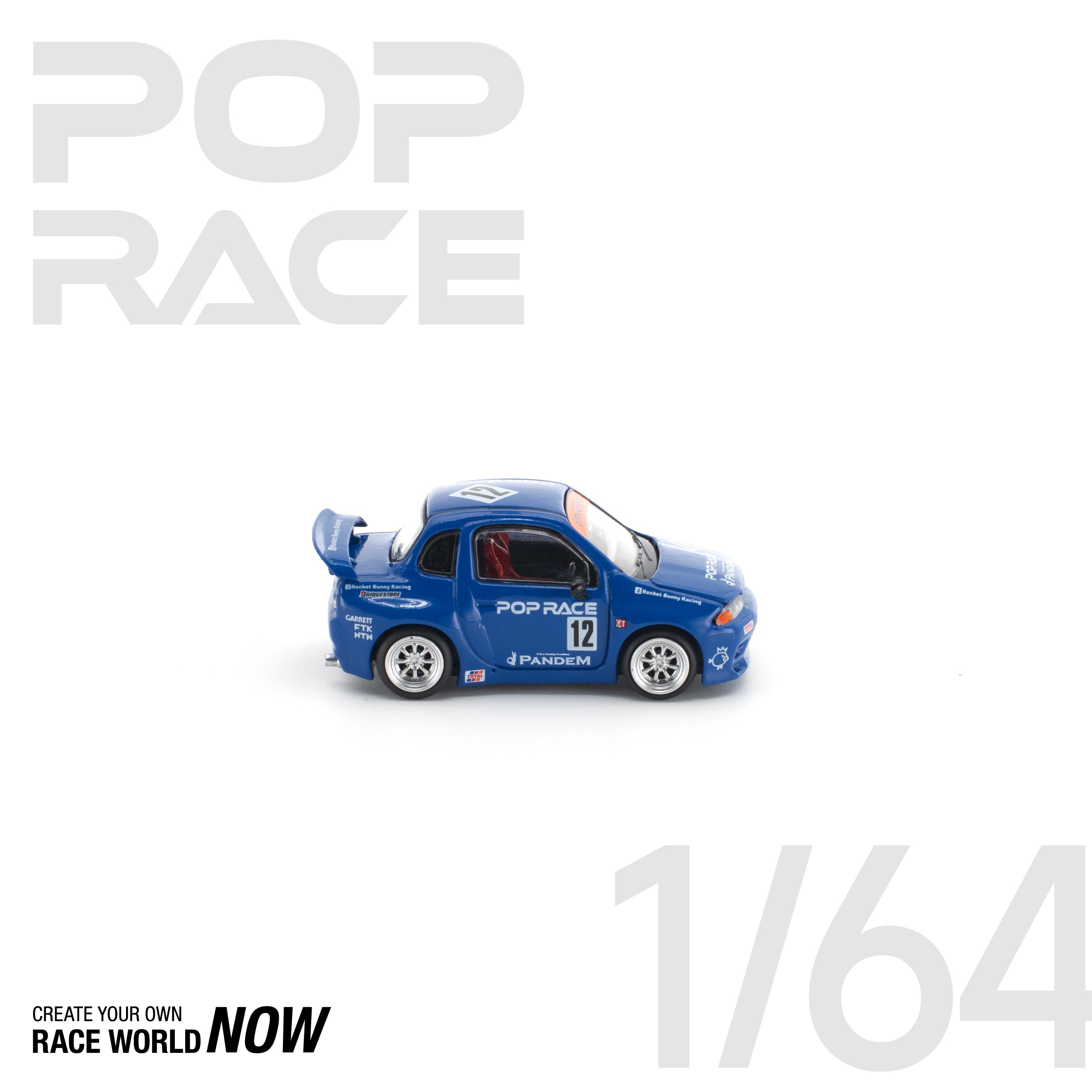 POP RACE 1/64 - PANDEM E30 银色