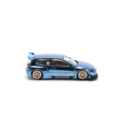 POP Race 1:64 PANDEM CIVIC EG6 - BLUE CHROME
