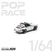 POP RACE 1/64 - SINGER TARGA SILVER CHROME