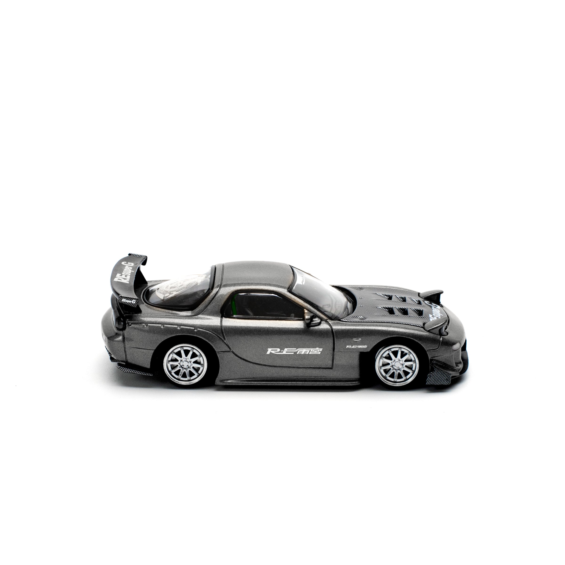 MAZDA RX7 RE-AMEMIYA - GUN METAL - POP RACE