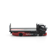 POP RACE 1/64 PANDEM FUSO 300 FLATBED TRANSPORTER ADVAN Moveable Flatbed