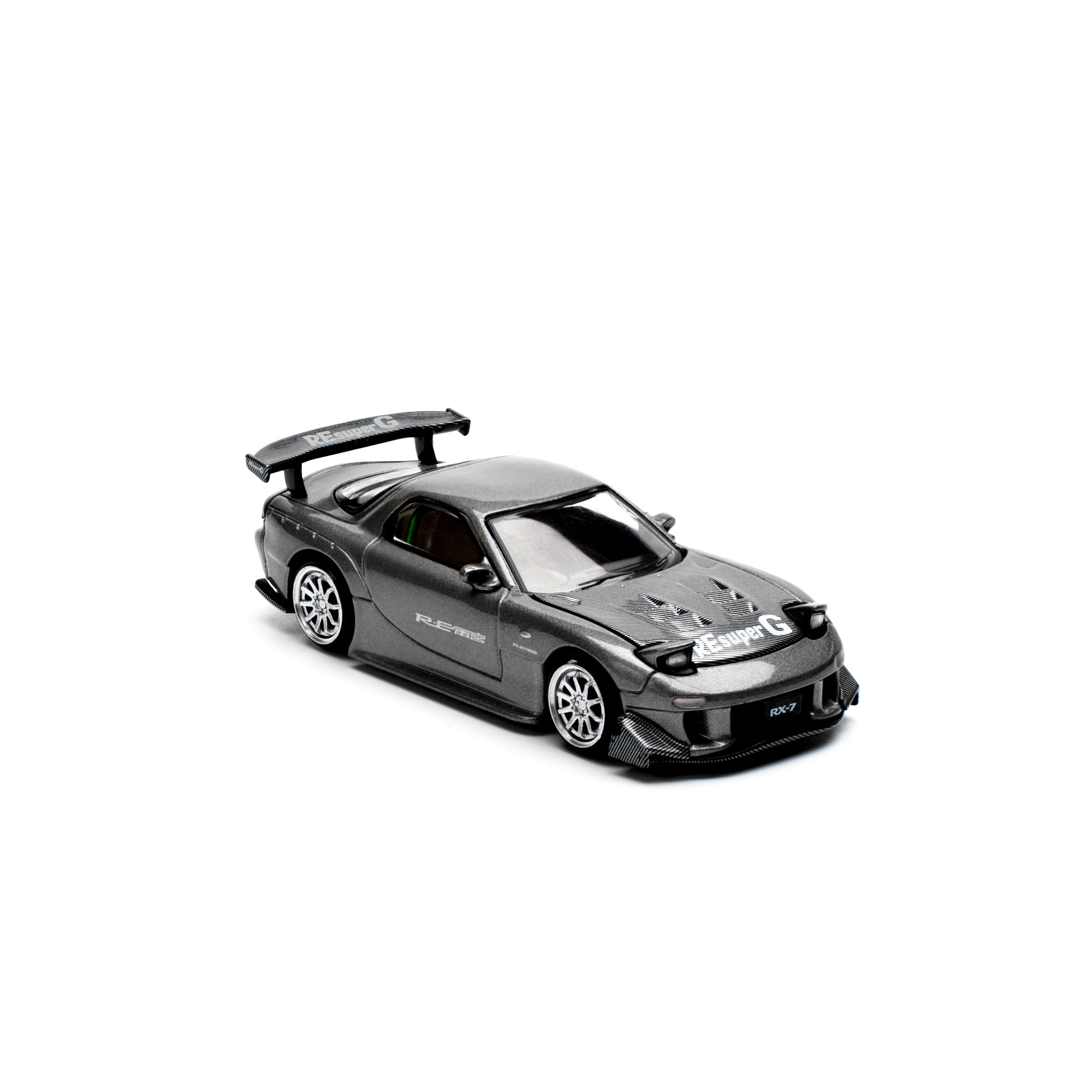 MAZDA RX7 RE-AMEMIYA - GUN METAL - POP RACE