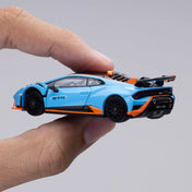 1/64 LAMBORGHINI HURACÁN STO BLU LAUFEY/ARANCIO XANTO