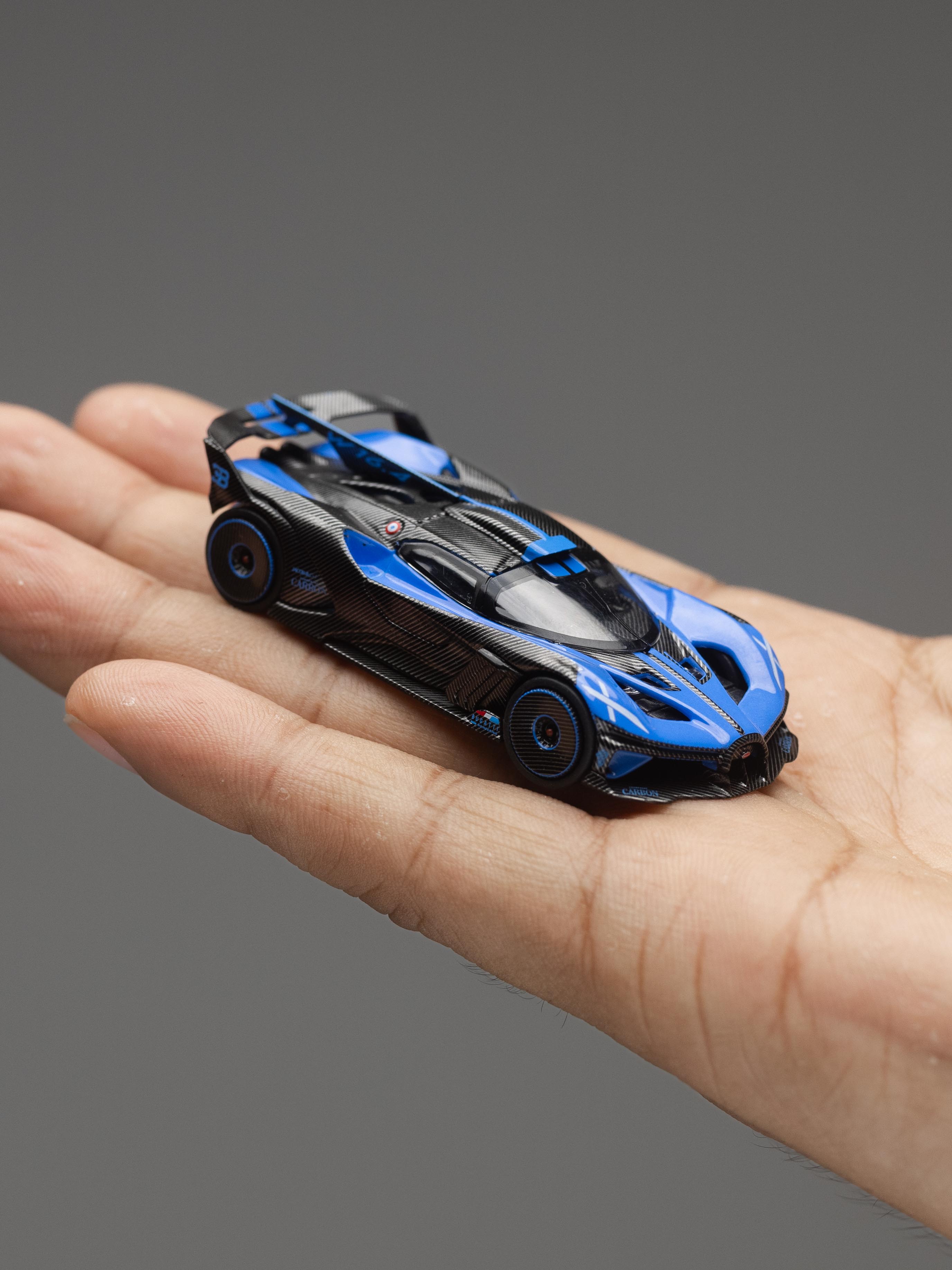 Rhino Model RM 1/64 Bugatti bolide blue