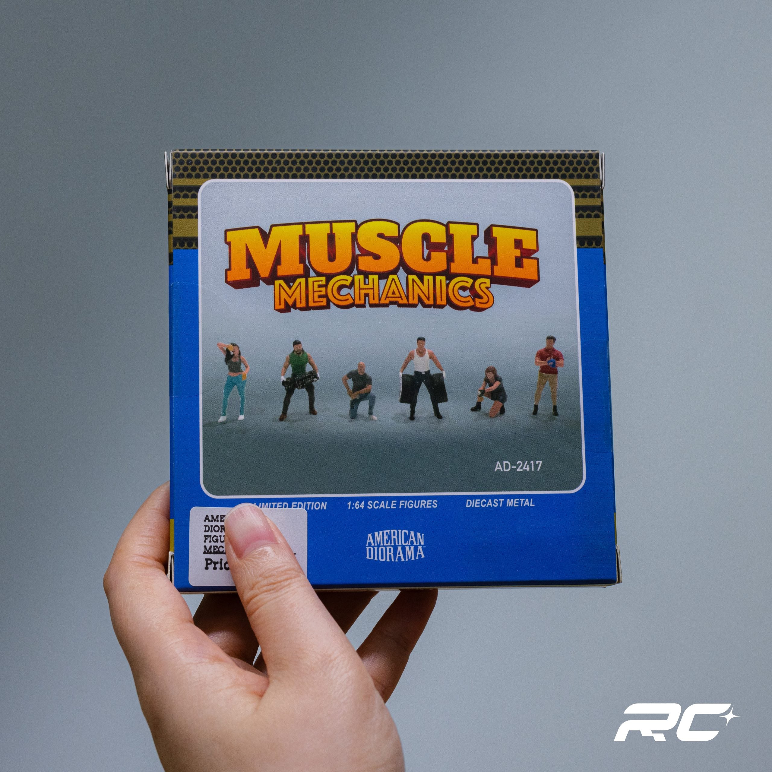 AMERICAN DIORAMA 1:64 FIGURES MUSCLE MECHANICS SET