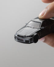 MINIGT - 1/64 Nissan Skyline GT-R Dark Metal Gray (NISMO BNR34 CRS Version)