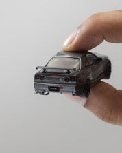 MINIGT - 1/64 Nissan Skyline GT-R Dark Metal Gray (NISMO BNR34 CRS Version)