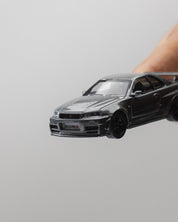 MINIGT - 1/64 Nissan Skyline GT-R Dark Metal Gray (NISMO BNR34 CRS Version)