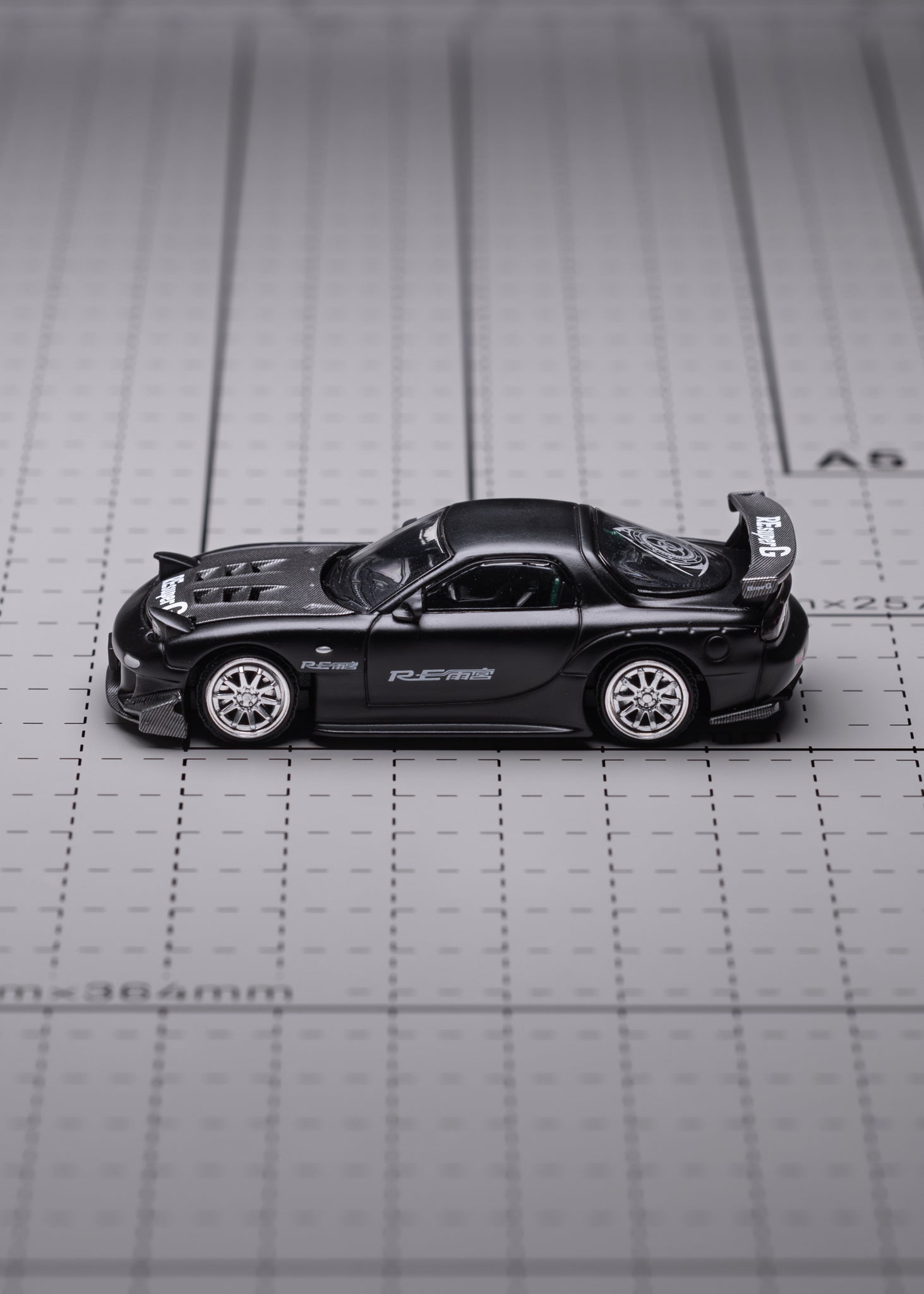 MAZDA RX7 RE-AMEMIYA - GUN METAL - POP RACE