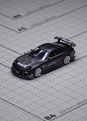 MAZDA RX7 RE-AMEMIYA - GUN METAL - POP RACE