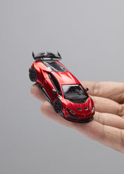 King Model 1:64 Hurricane Huracan DarwinPRO The "Lilith" Lilith WBK Transparent Red