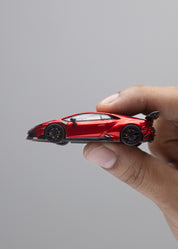 King Model 1:64 Hurricane Huracan DarwinPRO The "Lilith" Lilith WBK Transparent Red