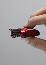 King Model 1:64 Hurricane Huracan DarwinPRO The "Lilith" Lilith WBK Transparent Red