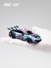 JXC 1/43 GT3 RS RC Blue Drift Car (Ready to Run, 4WD Gyro) (Copy)