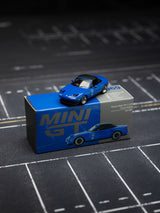MINI GT：1/64 马自达 Miata MX-5 (NA) 改装版 6.75 深蓝色 右舵