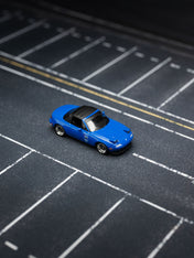 MINI GT：1/64 马自达 Miata MX-5 (NA) 改装版 6.75 深蓝色 右舵