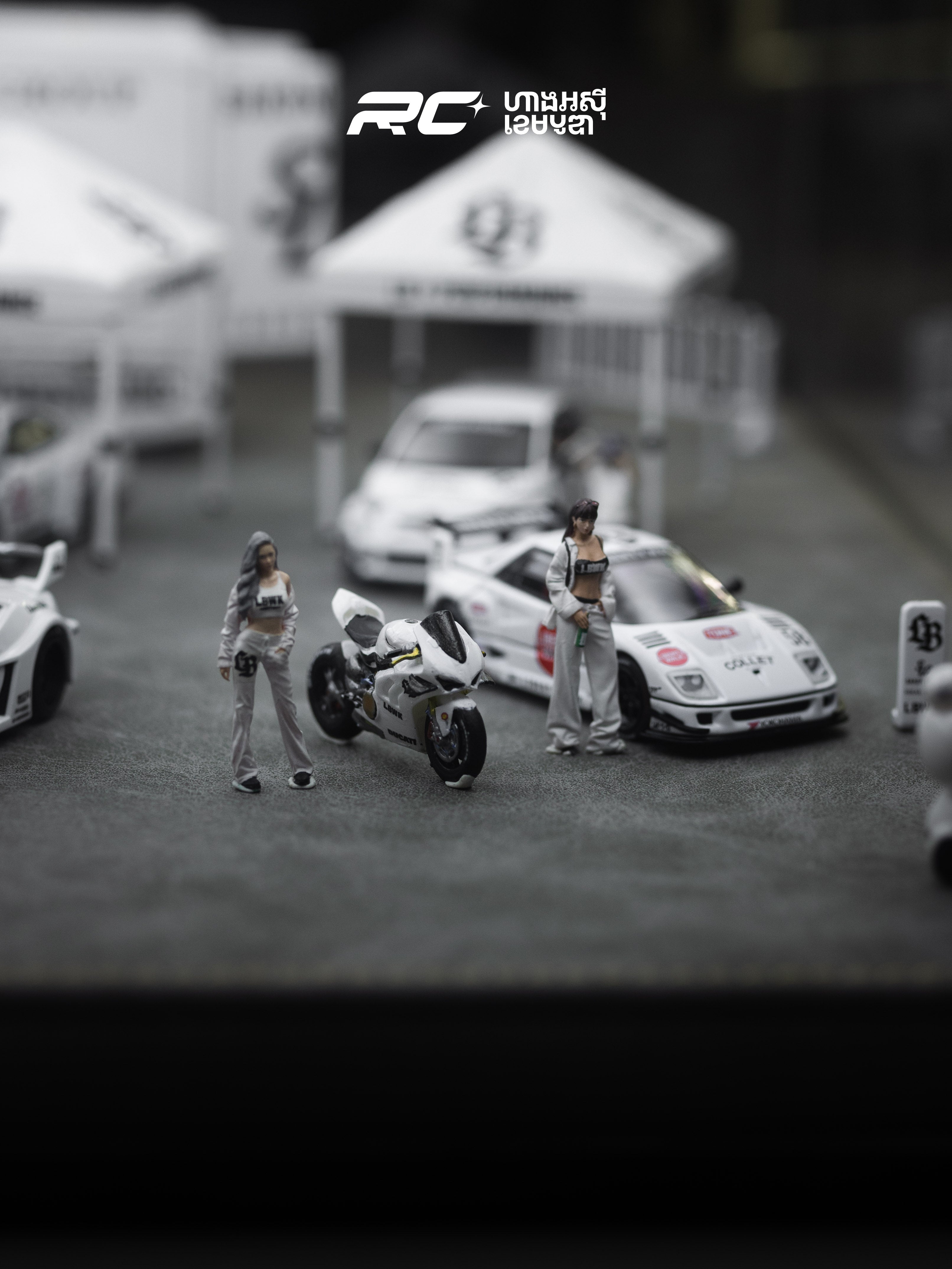 Full Set Liberty Walk 1/64 White livery setup