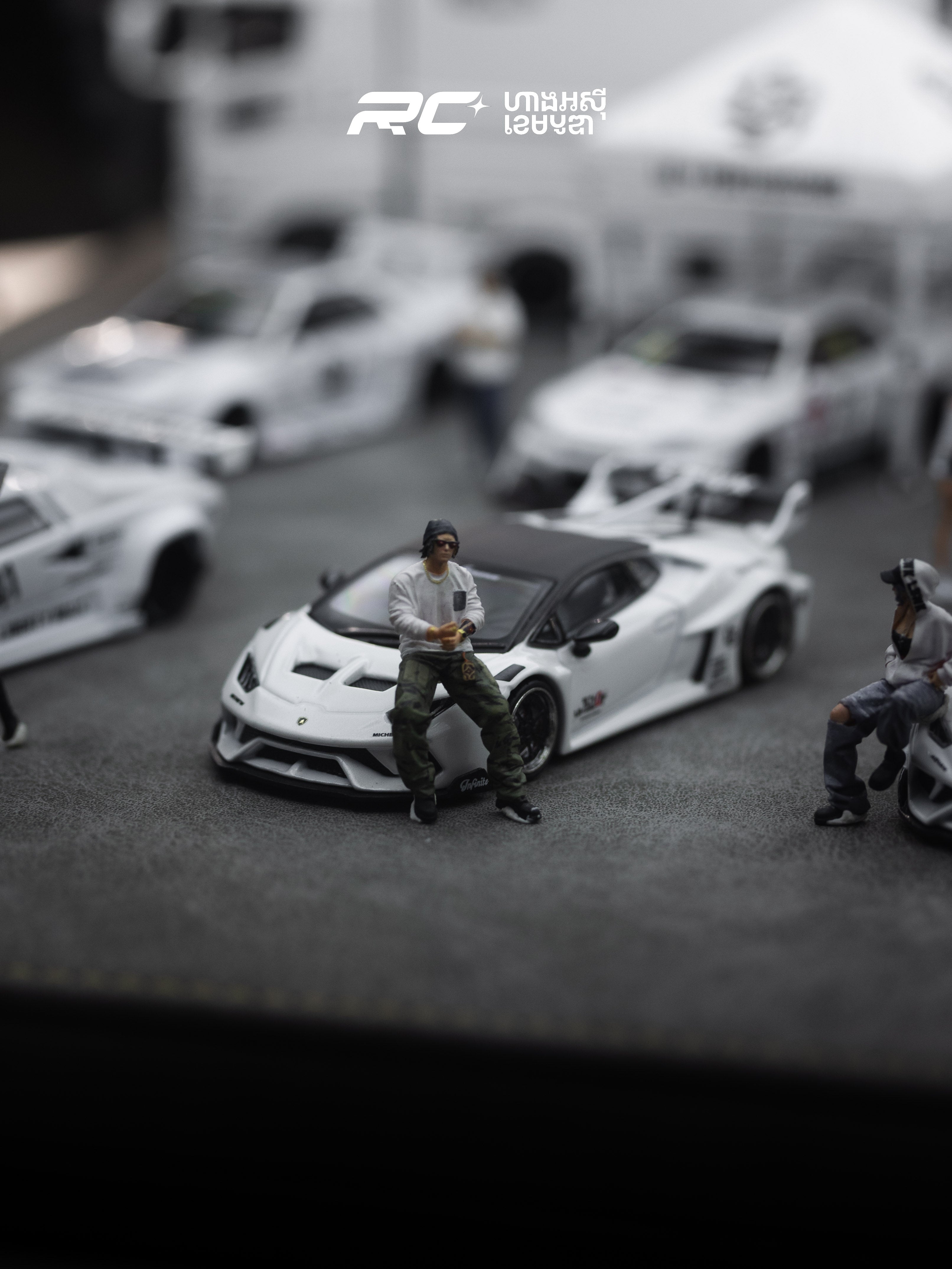 Full Set Liberty Walk 1/64 White livery setup