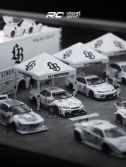 Full Set Liberty Walk 1/64 White livery setup