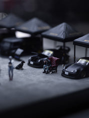 Nakai San 1/64 Porsche Matte Black Collection