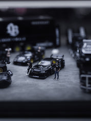 Liberty Walk 1/64 Matte Black Collection set