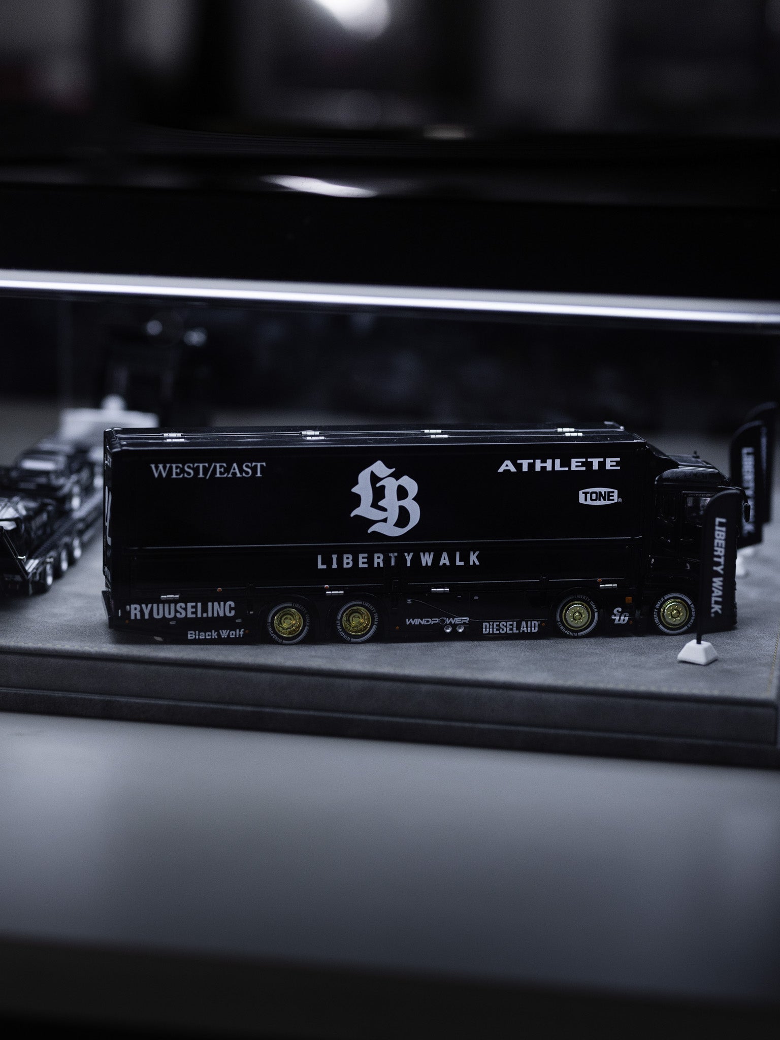 Liberty Walk 1/64 Matte Black Collection set