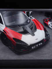 Set 1/18 & 1/64 LCD  McLaren Senna GTR 2021 White/Red
