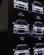 PHOTO FRAME – MITSUBISHI LANCER EVOLUTION – 40X60CM