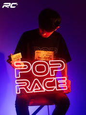 Premium POP Race Neon Sign 50cm x 31cm